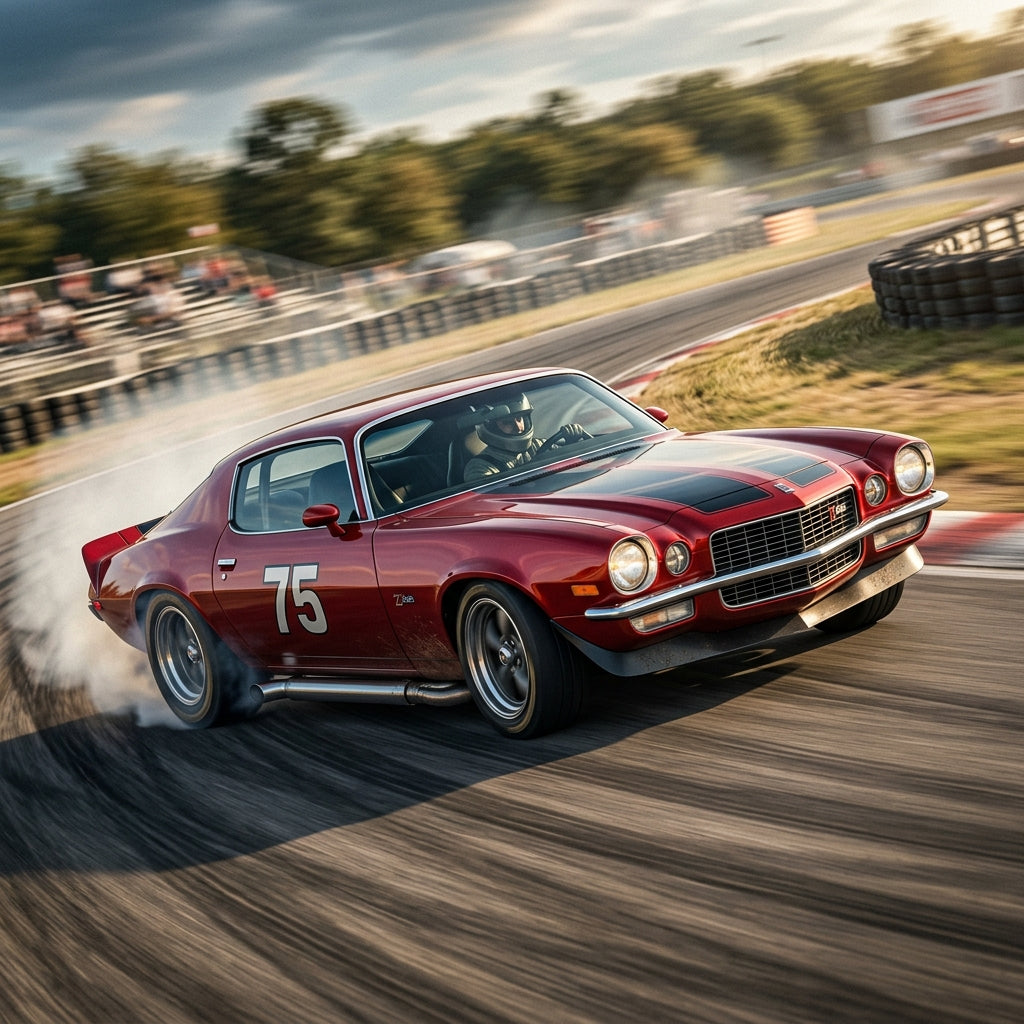 Action Shot: Chevrolet Camaro Driving Fast