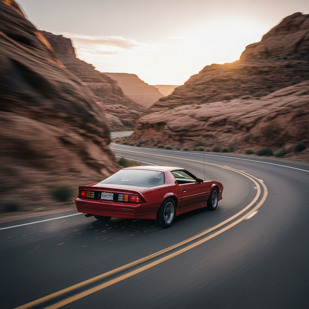 Action Shot: Chevrolet Camaro Driving Fast