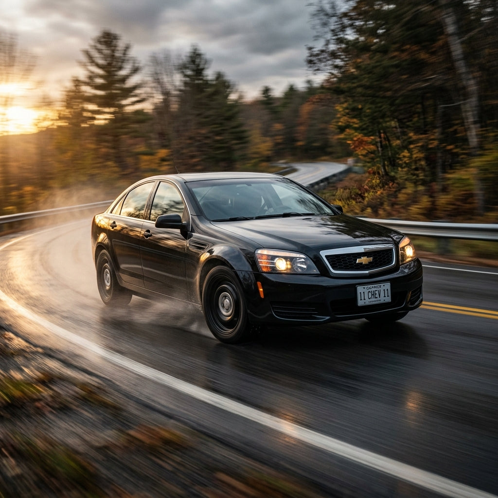 Action Shot: Chevrolet Caprice Driving Fast