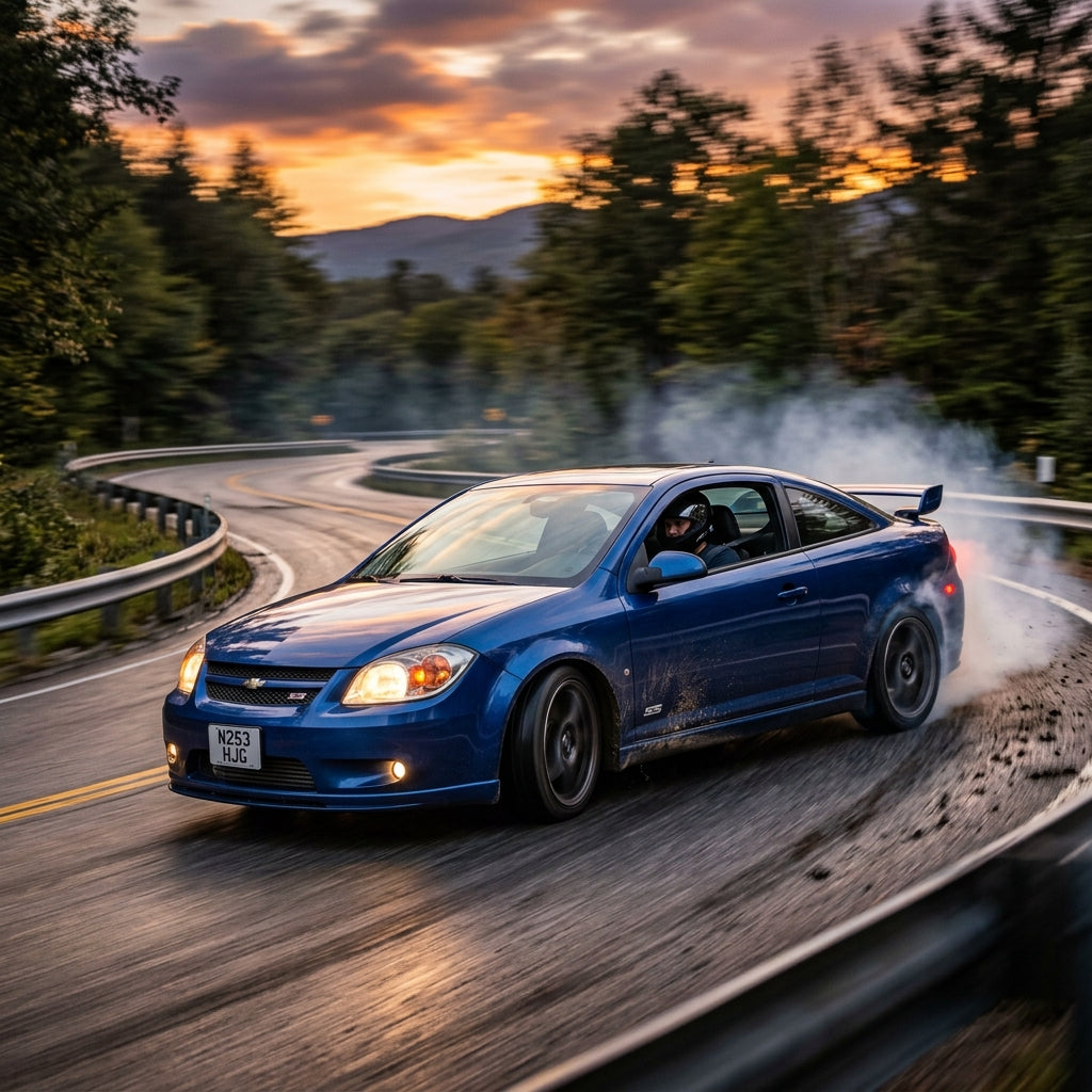 Action Shot: Chevrolet Cobalt Driving Fast