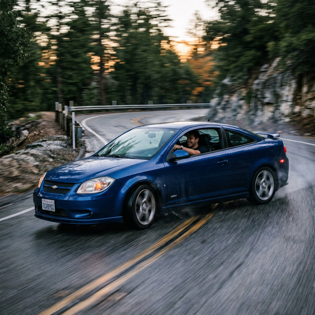 Action Shot: Chevrolet Cobalt Driving Fast