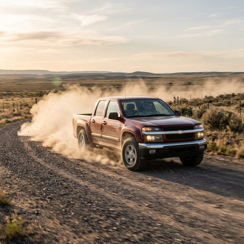 Action Shot: Chevrolet Colorado Driving Fast