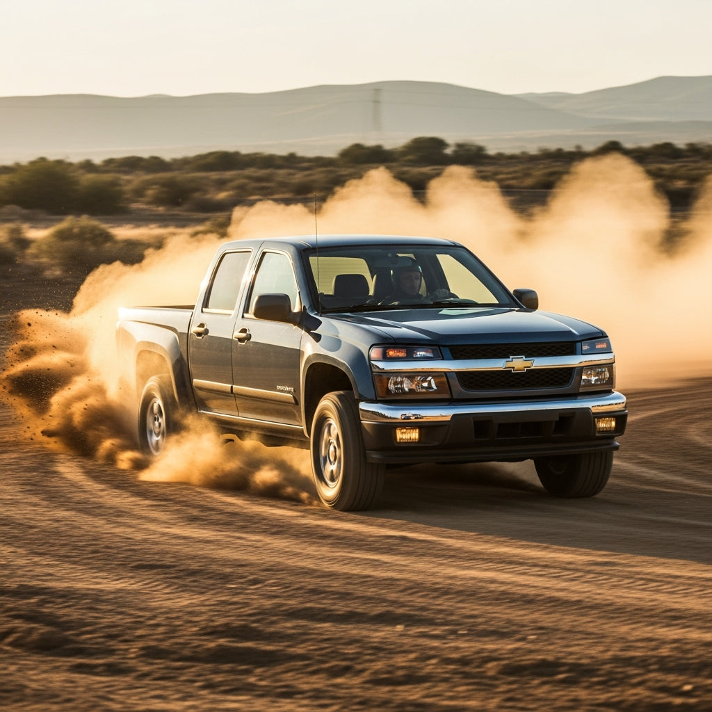 Action Shot: Chevrolet Colorado Driving Fast