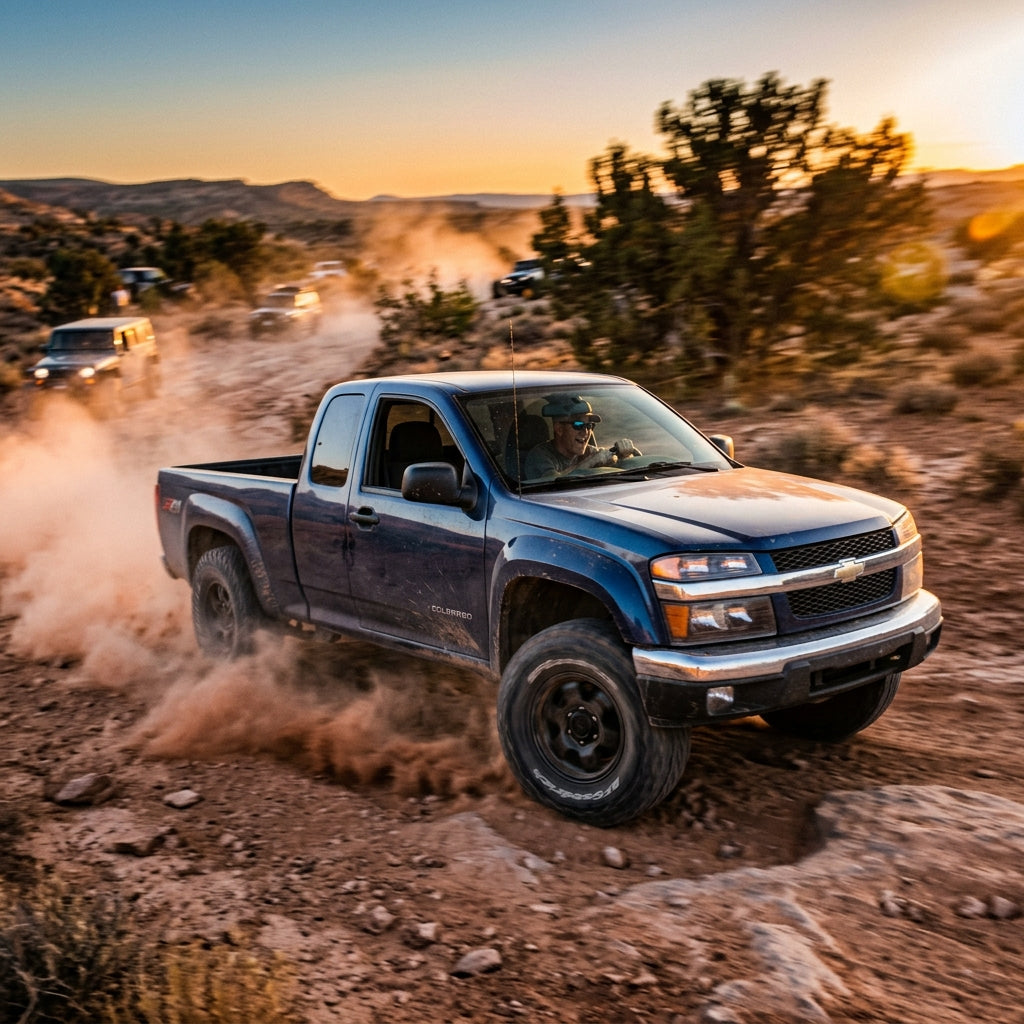 Action Shot: Chevrolet Colorado Driving Fast