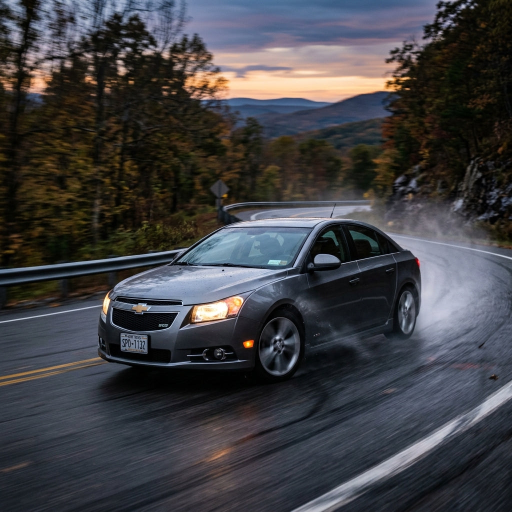Action Shot: Chevrolet Cruze Driving Fast