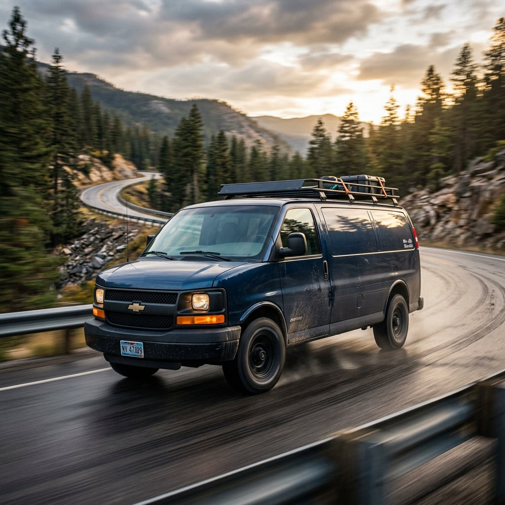 Action Shot: Chevrolet Express 2500,3500 Driving Fast