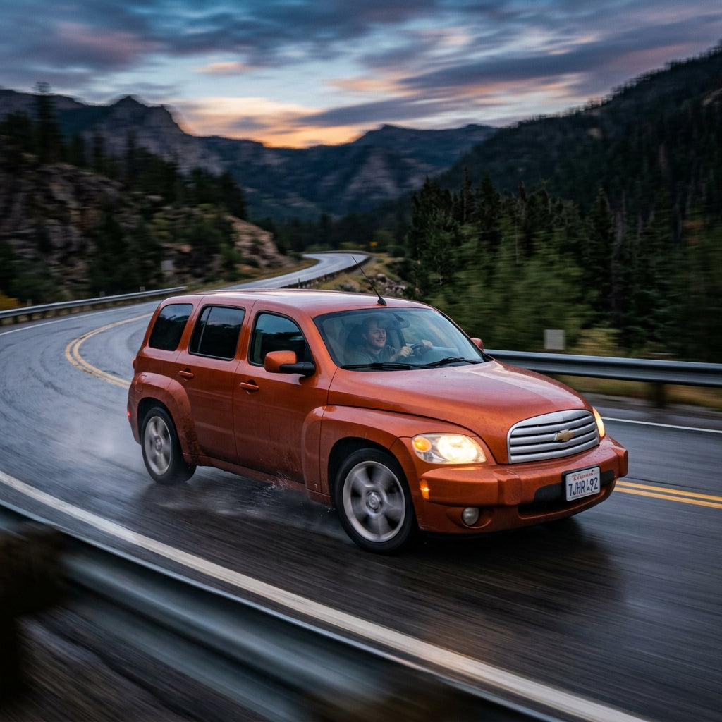Action Shot: Chevrolet HHR Driving Fast