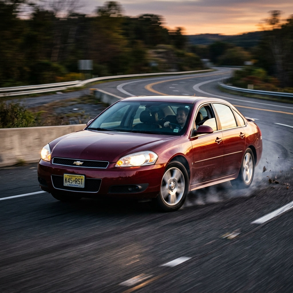 Action Shot: Chevrolet Impala Driving Fast