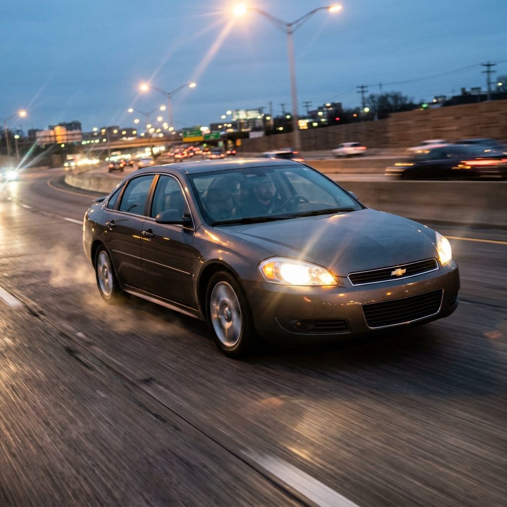 Action Shot: Chevrolet Impala Driving Fast