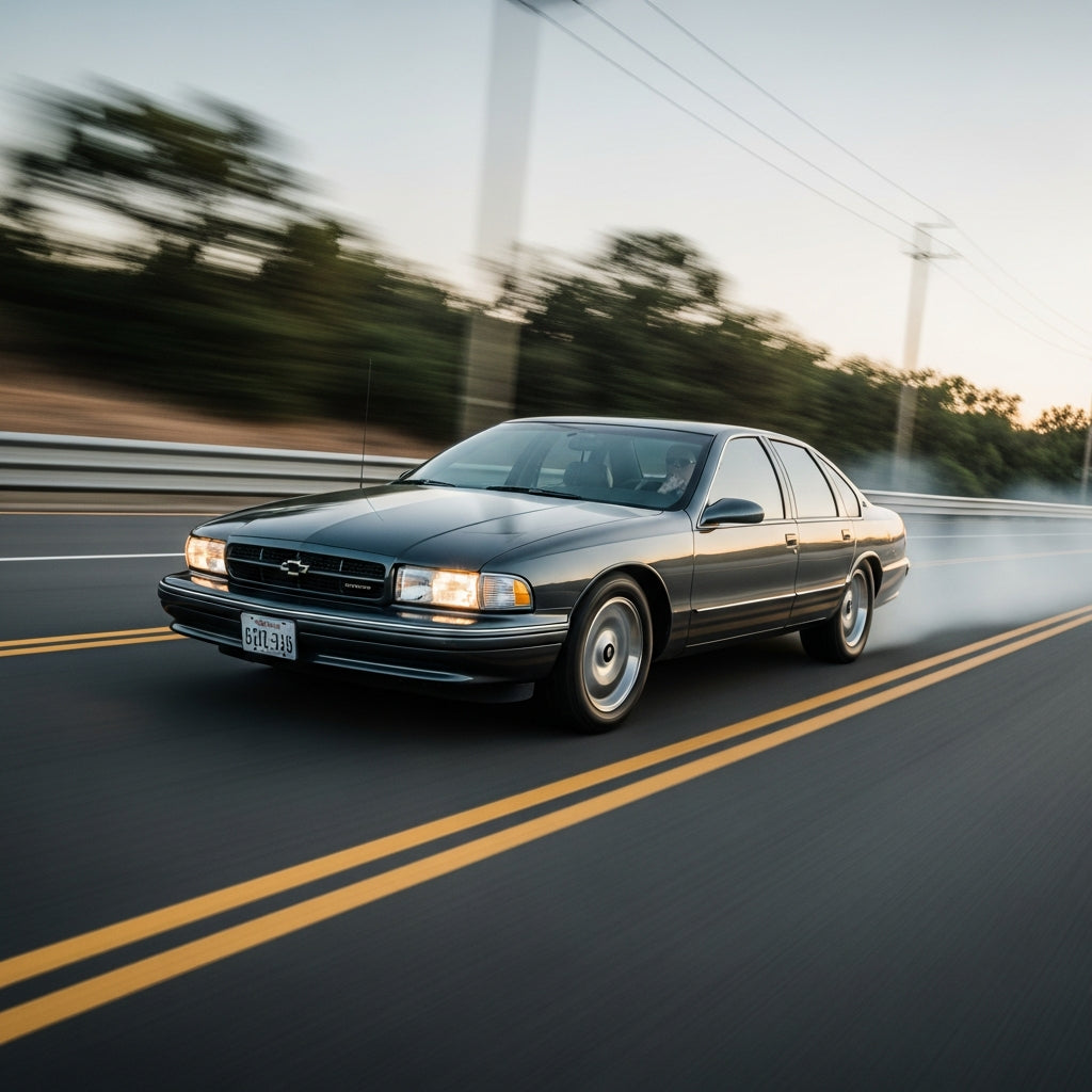 Action Shot: Chevrolet Impala Driving Fast