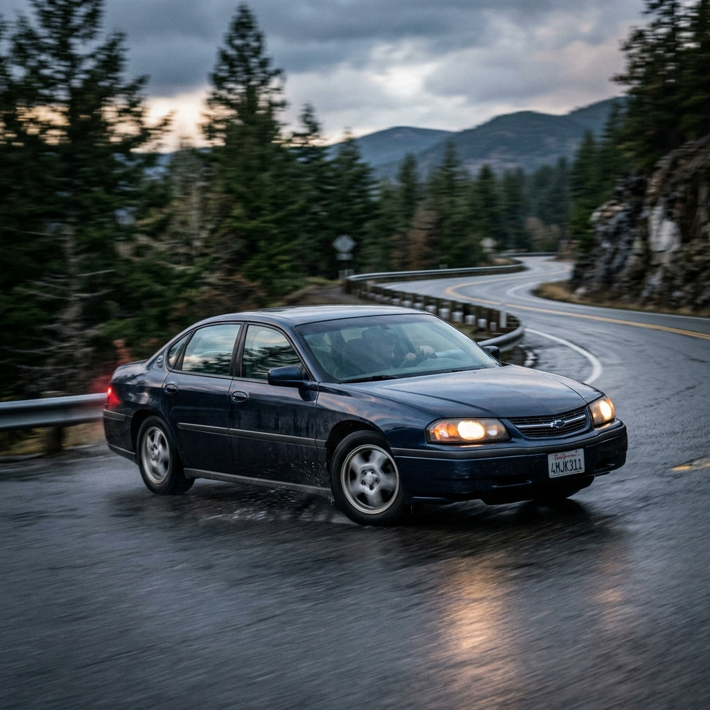 Action Shot: Chevrolet Impala Driving Fast