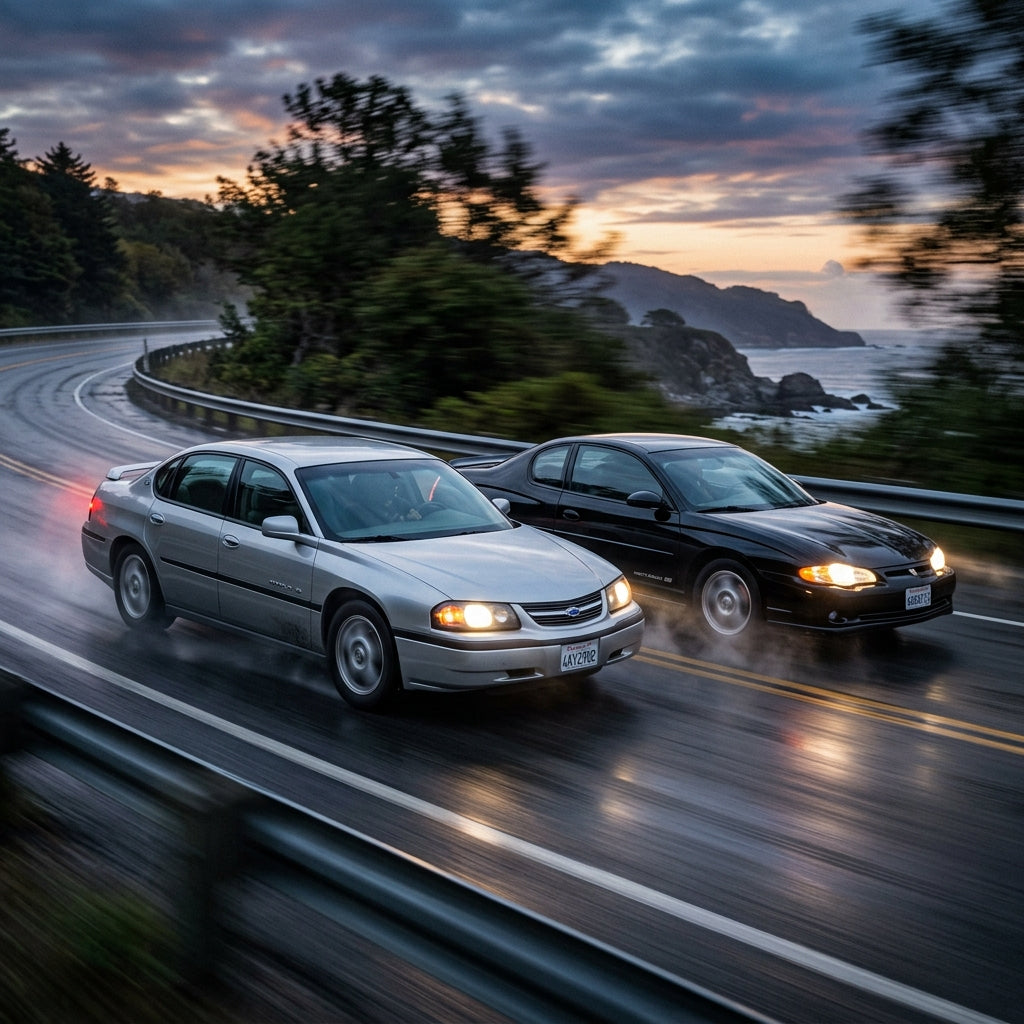 Action Shot: Chevrolet Impala,Monte Carlo Driving Fast