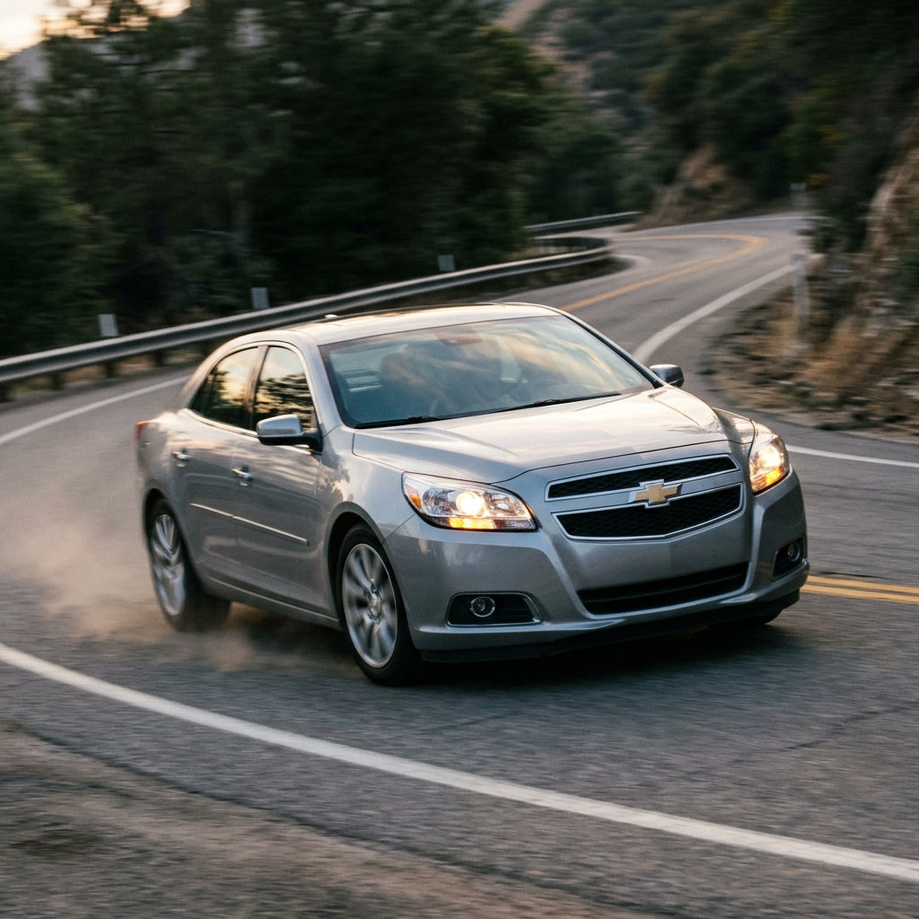 Action Shot: Chevrolet Malibu Driving Fast