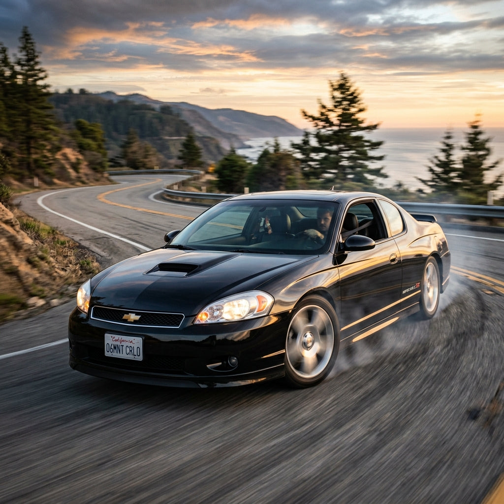 Action Shot: Chevrolet Monte Carlo Driving Fast