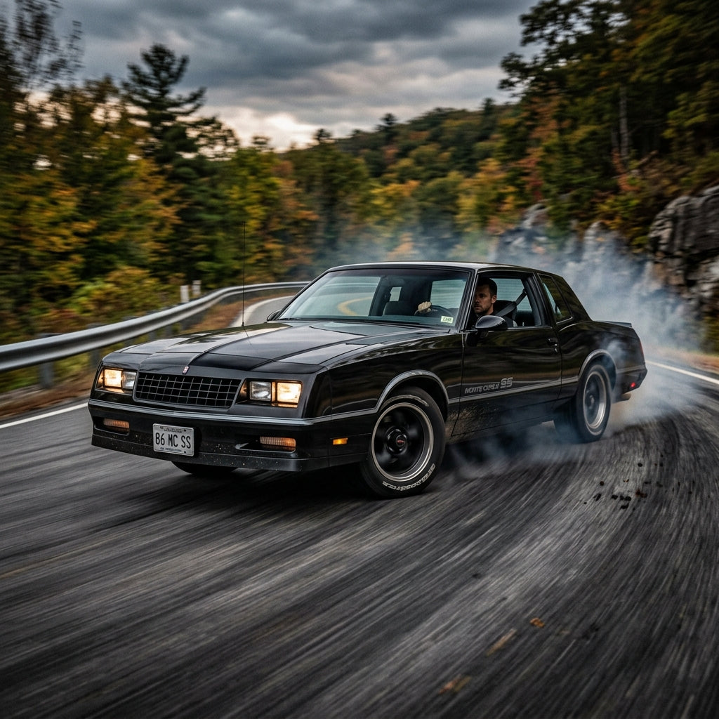 Action Shot: Chevrolet Monte Carlo Driving Fast
