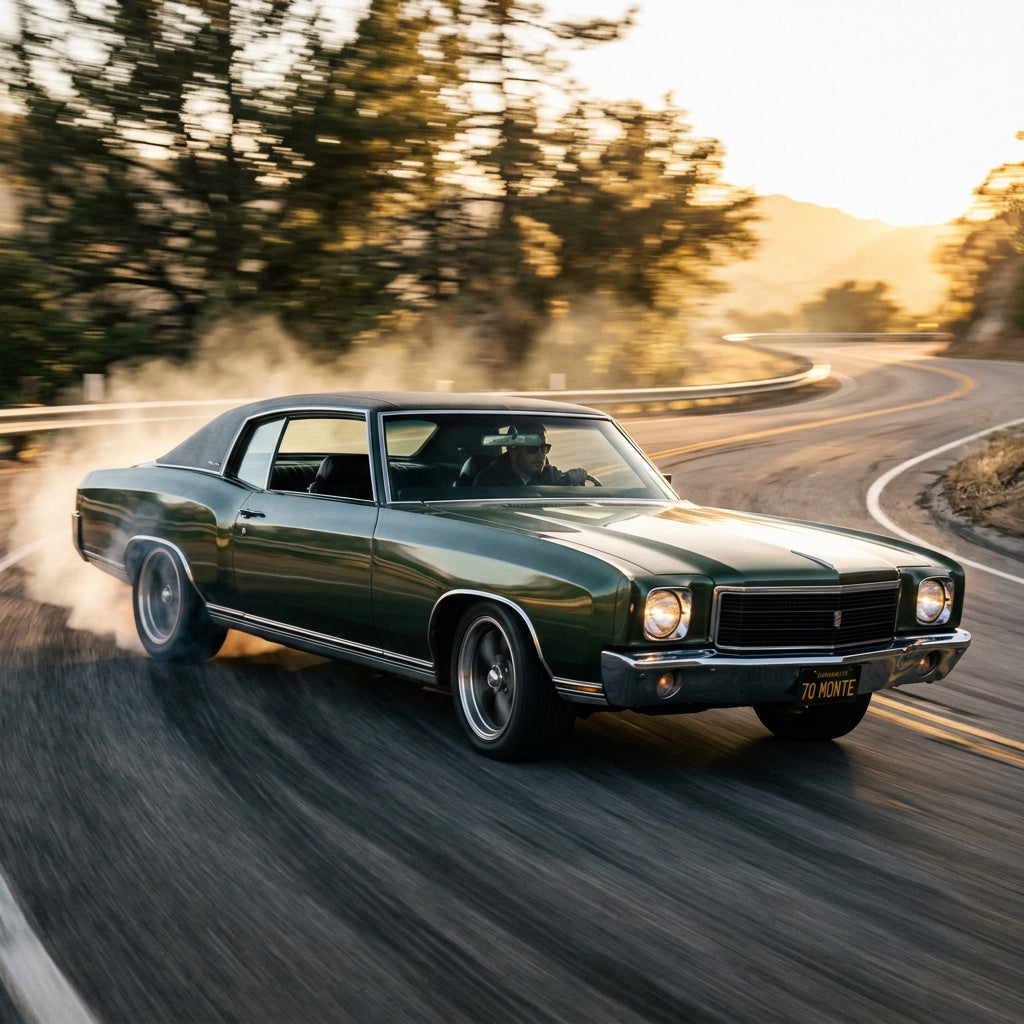 Action Shot: Chevrolet Monte Carlo Driving Fast