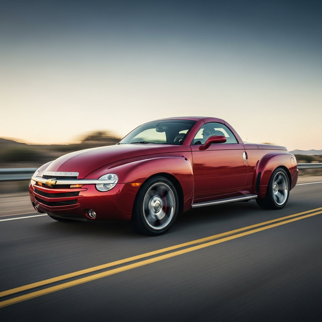 Action Shot: Chevrolet SSR Driving Fast