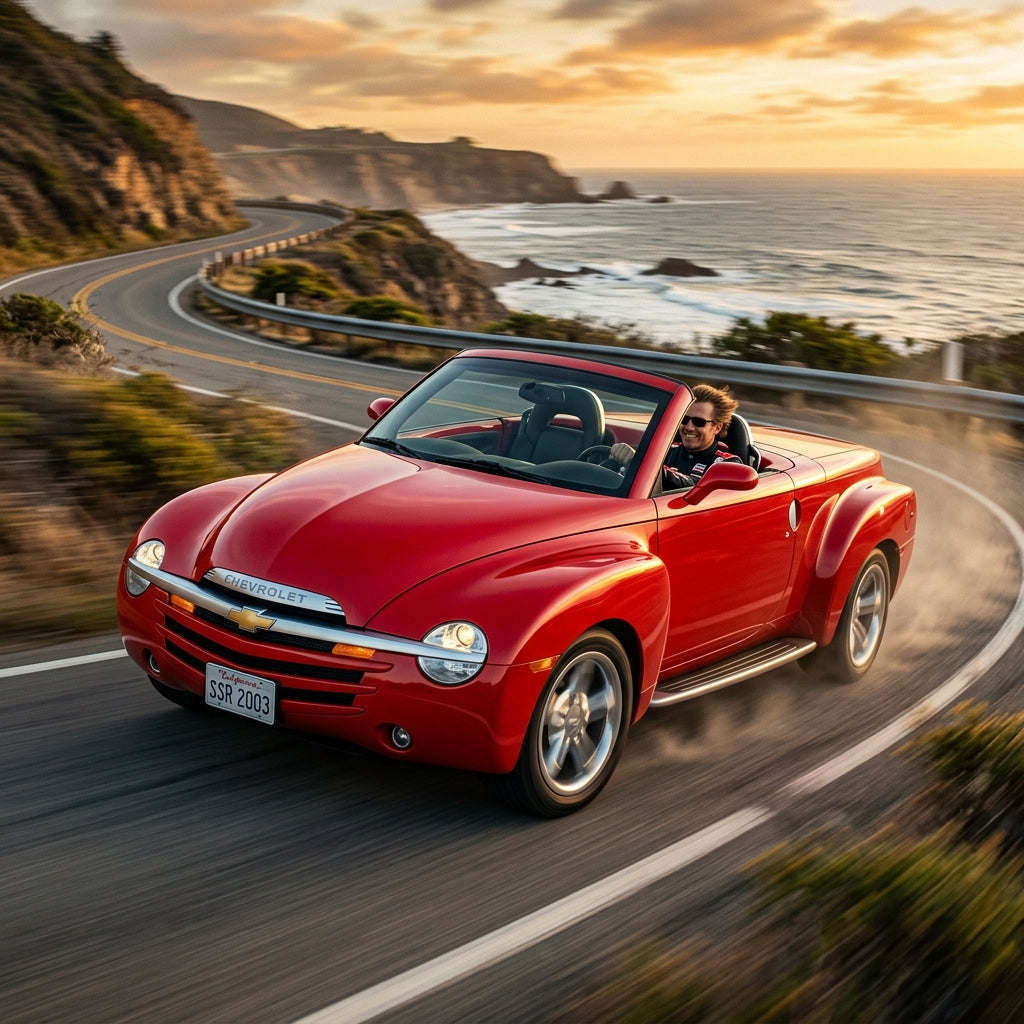 Action Shot: Chevrolet SSR Driving Fast