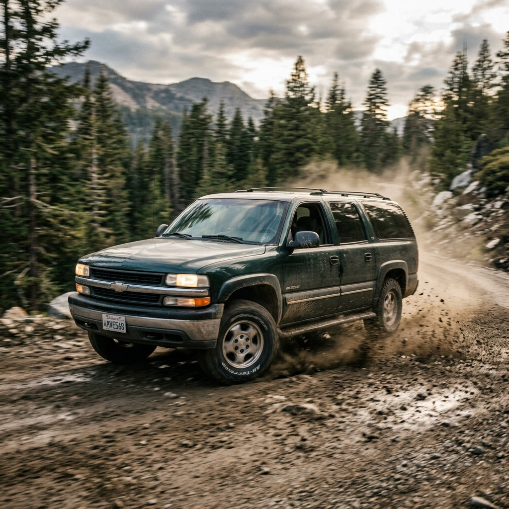 Action Shot: Chevrolet Suburban 2500 Driving Fast