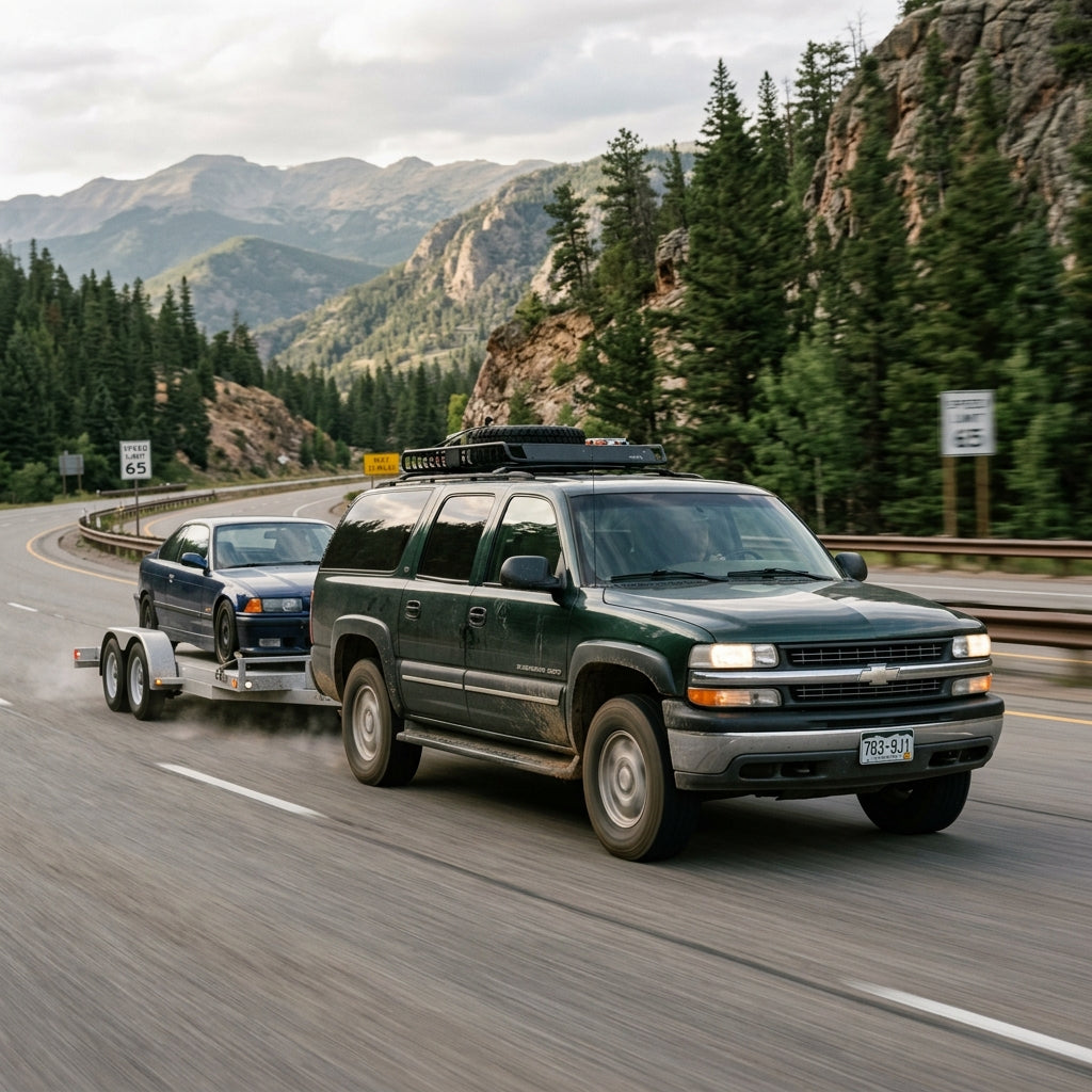 Action Shot: Chevrolet Suburban 2500 Driving Fast