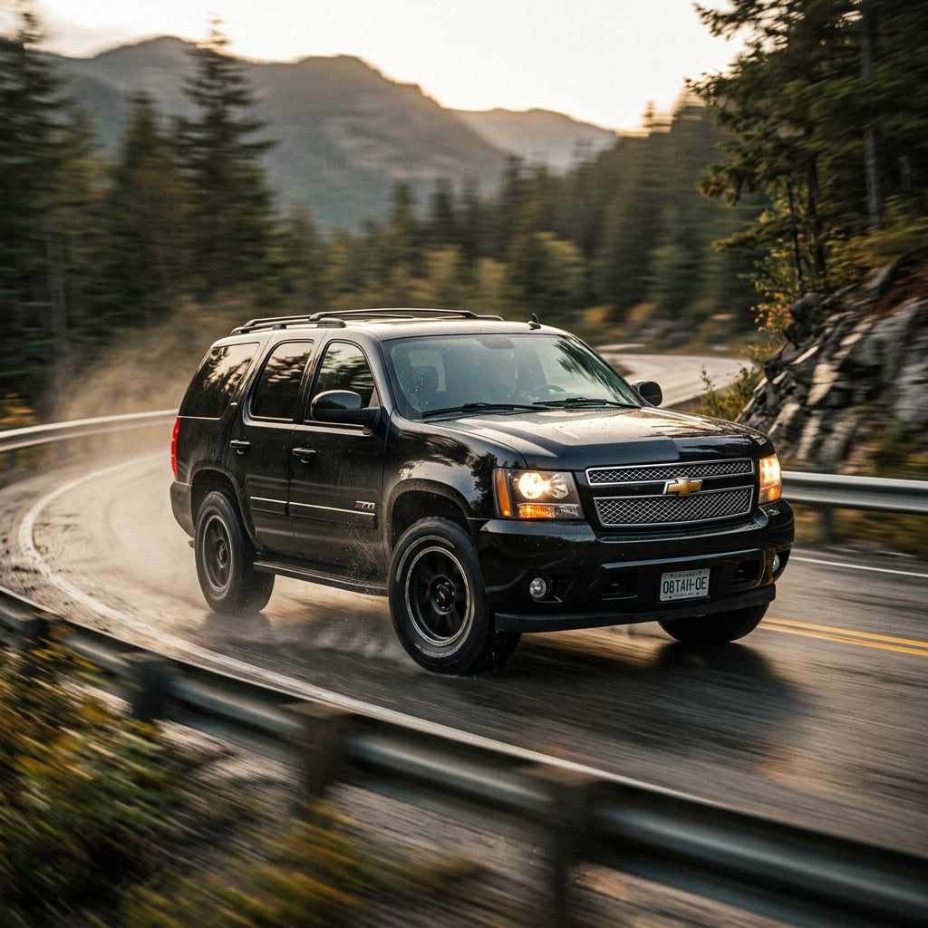 Action Shot: Chevrolet Tahoe Driving Fast
