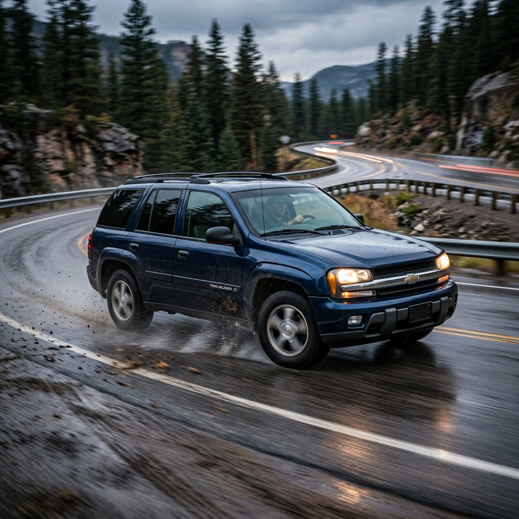 Action Shot: Chevrolet Trailblazer Driving Fast