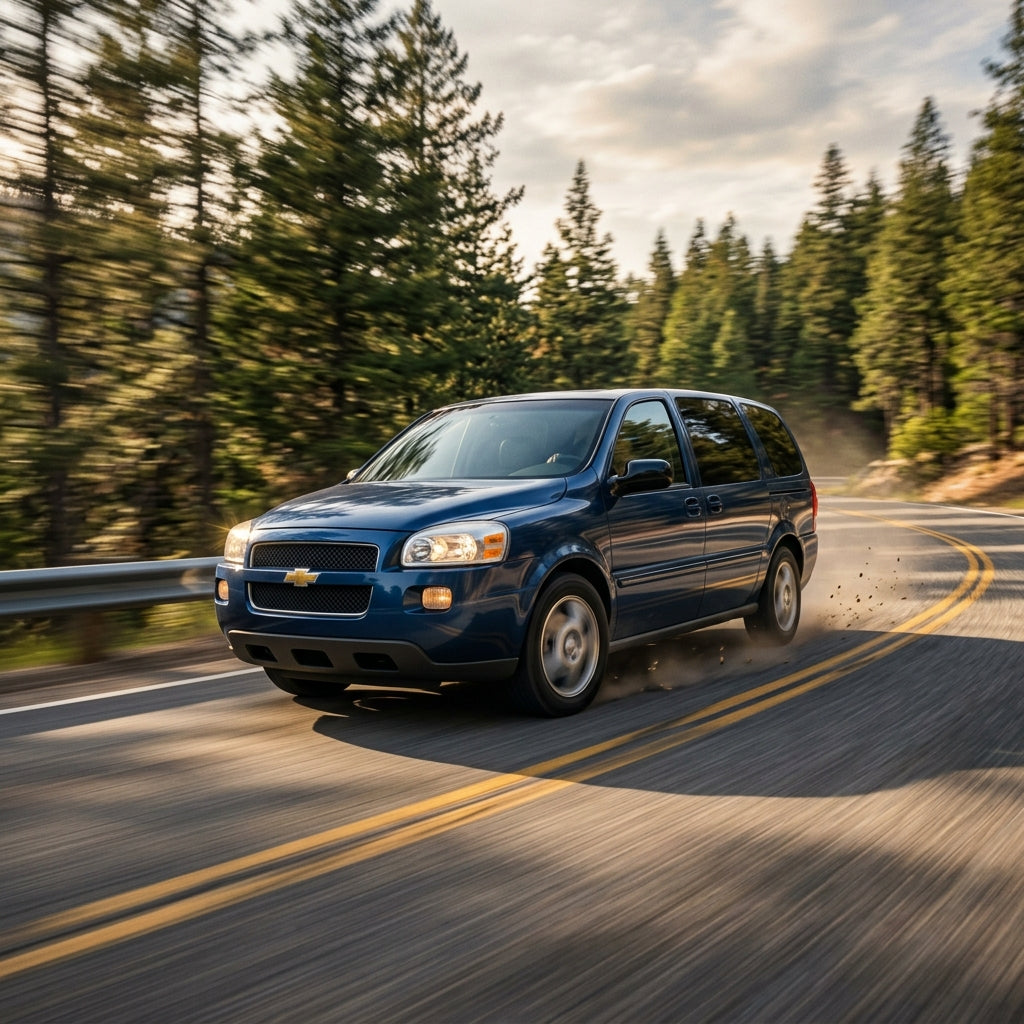 Action Shot: Chevrolet Uplander Driving Fast