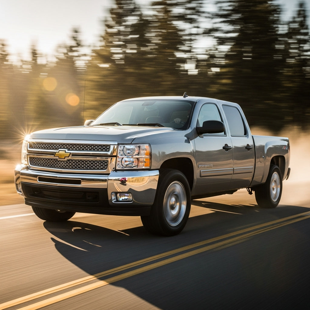 Action Shot: Chevrolet, GMC Silverado, Sierra Driving Fast