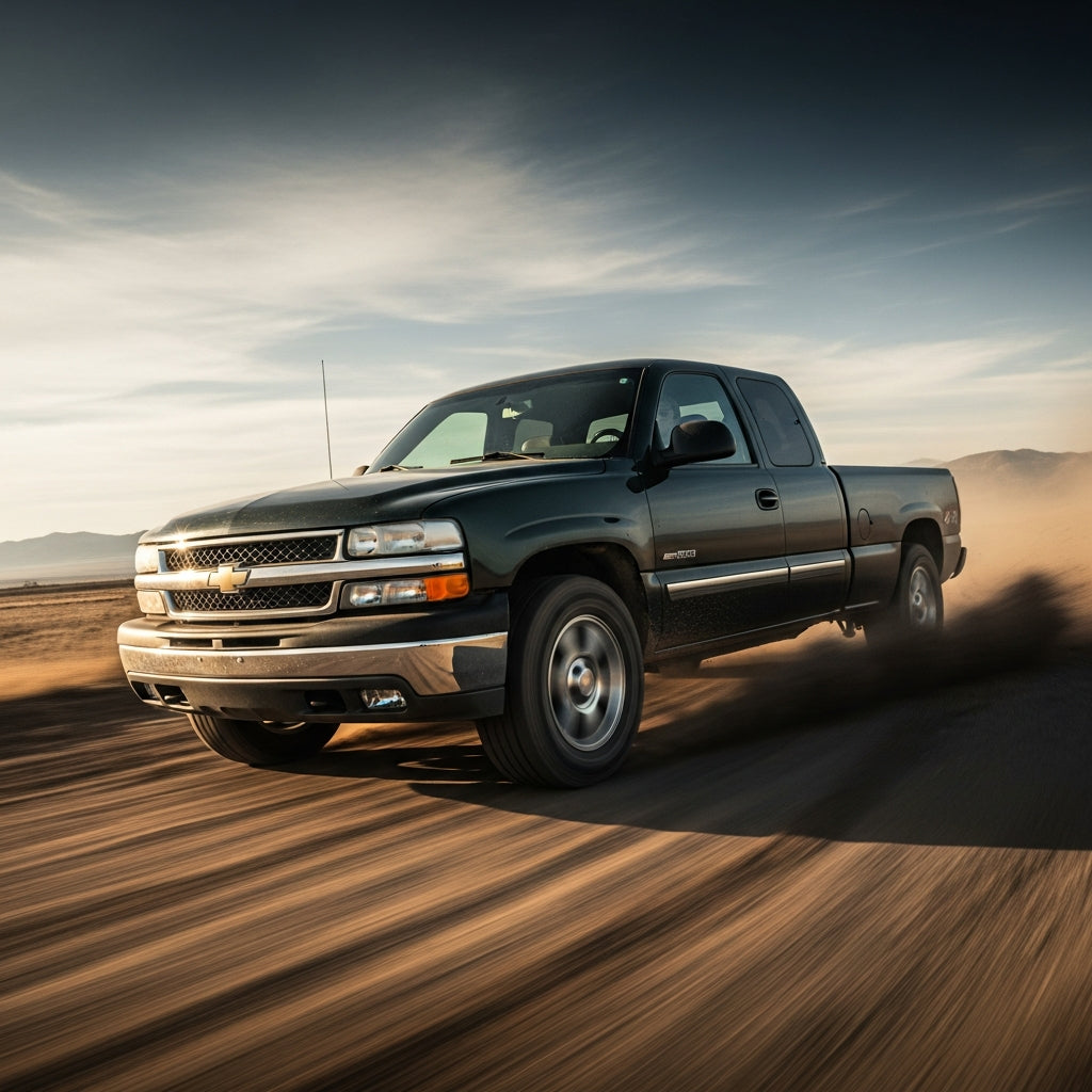 Action Shot: Chevrolet, GMC Silverado, Sierra Driving Fast