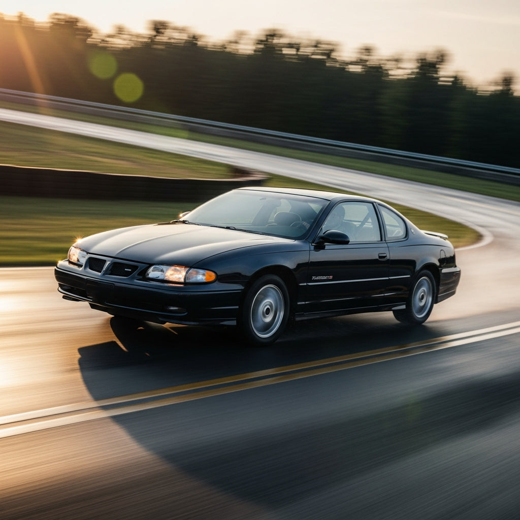 Action Shot: Chevrolet, Pontiac Monte Carlo, Impala, Grand Prix Driving Fast