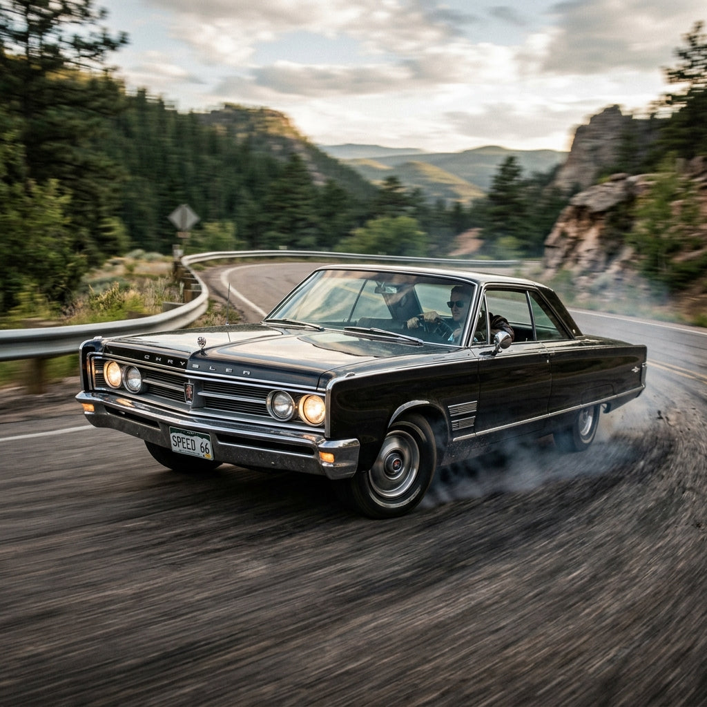 Action Shot: Chrysler 300 Driving Fast