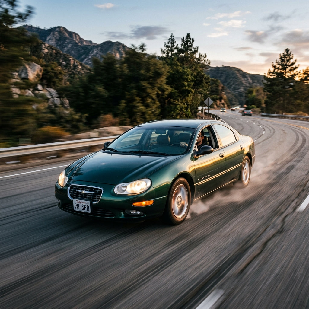 Action Shot: Chrysler Concorde Driving Fast