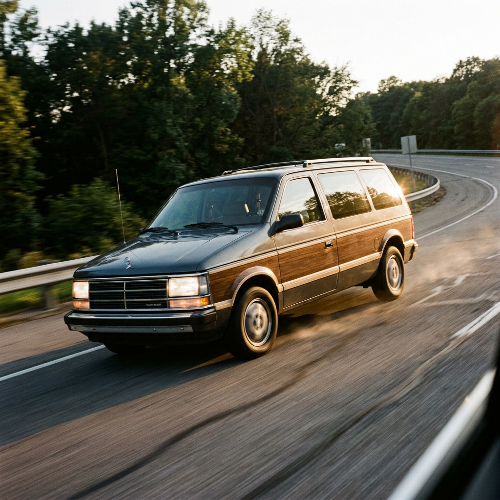 Action Shot: Chrysler Town & Country Driving Fast