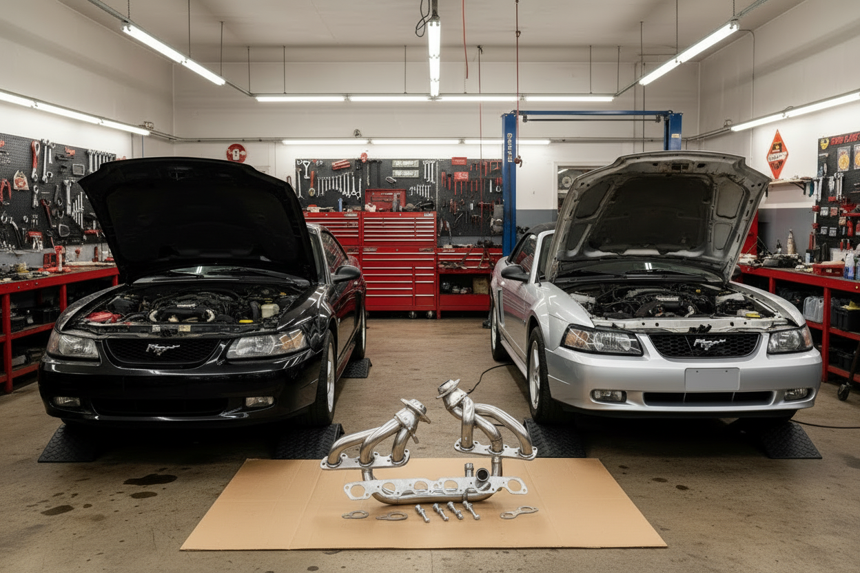 Shorty Headers for Ford Mustang (2001-2004) with 3.8L V6 Engine Default Title