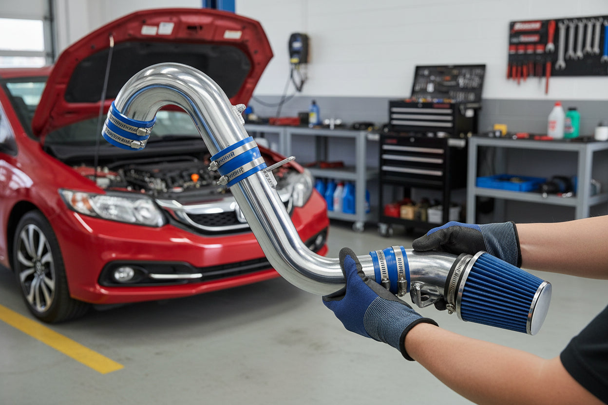 Cold Air Intake for Honda Civic Si (2012-2015) 2.4L Engine - Blue Default Title