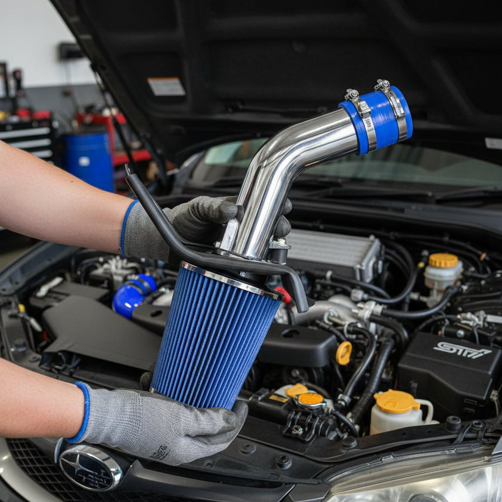 Cold Air Intake Kit for Subaru Impreza WRX/Sti (2008-2014) 2.5L Turbo Engine Blue Default Title