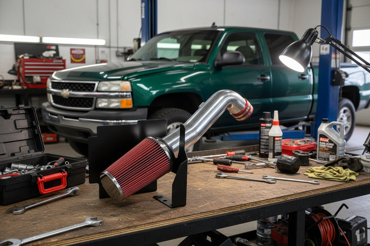 Cold Air Intake for Chevy Silverado 2500HD/3500 (2004) 6.6L Diesel LB7 Engine Default Title