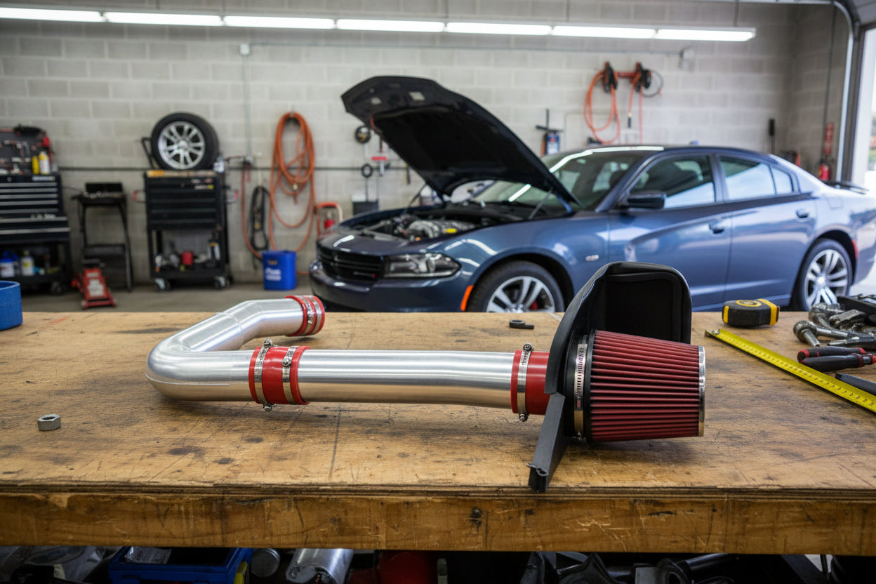 Cold Air Intake for Dodge Challenger/Charger (2011-2018) 3.6L V6 Engine Red Default Title