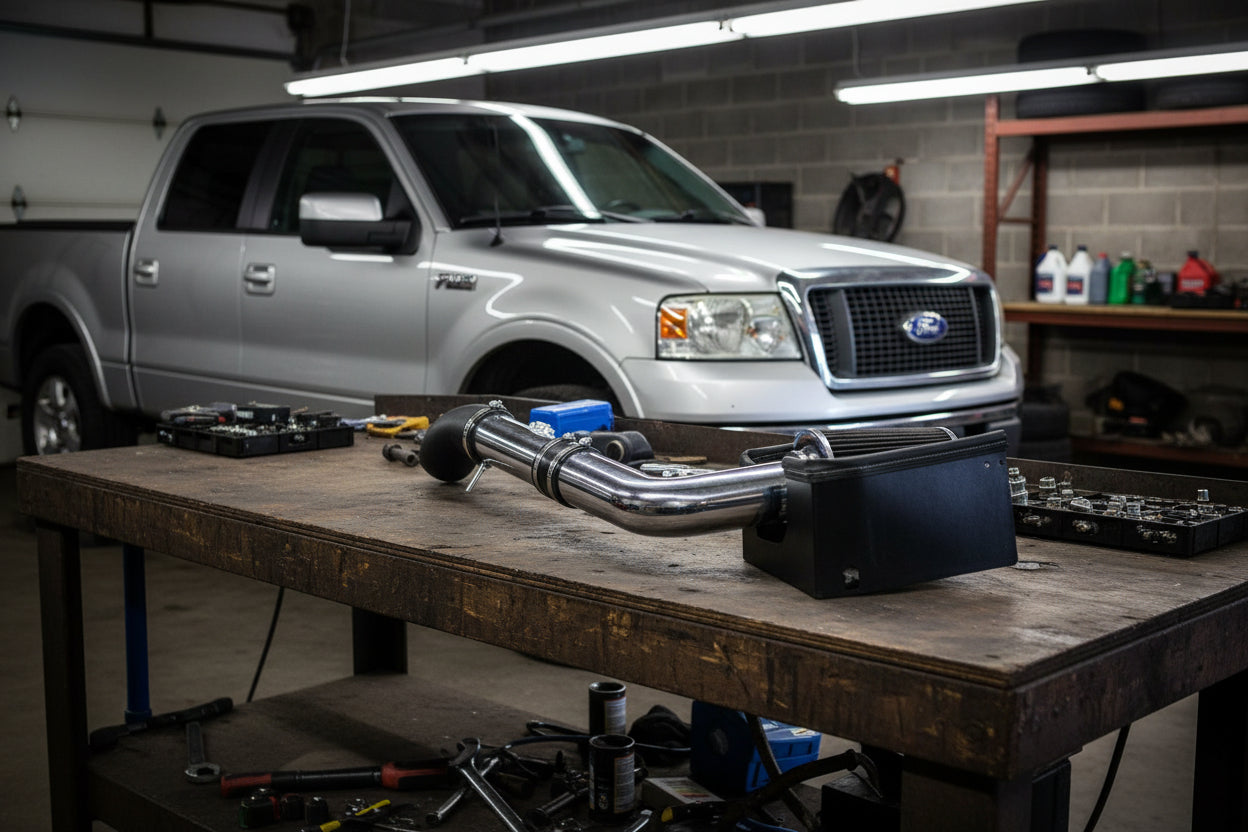 Cold Air Intake for Ford F-150 (2005-2008) 5.4L V8 Engine Black Default Title