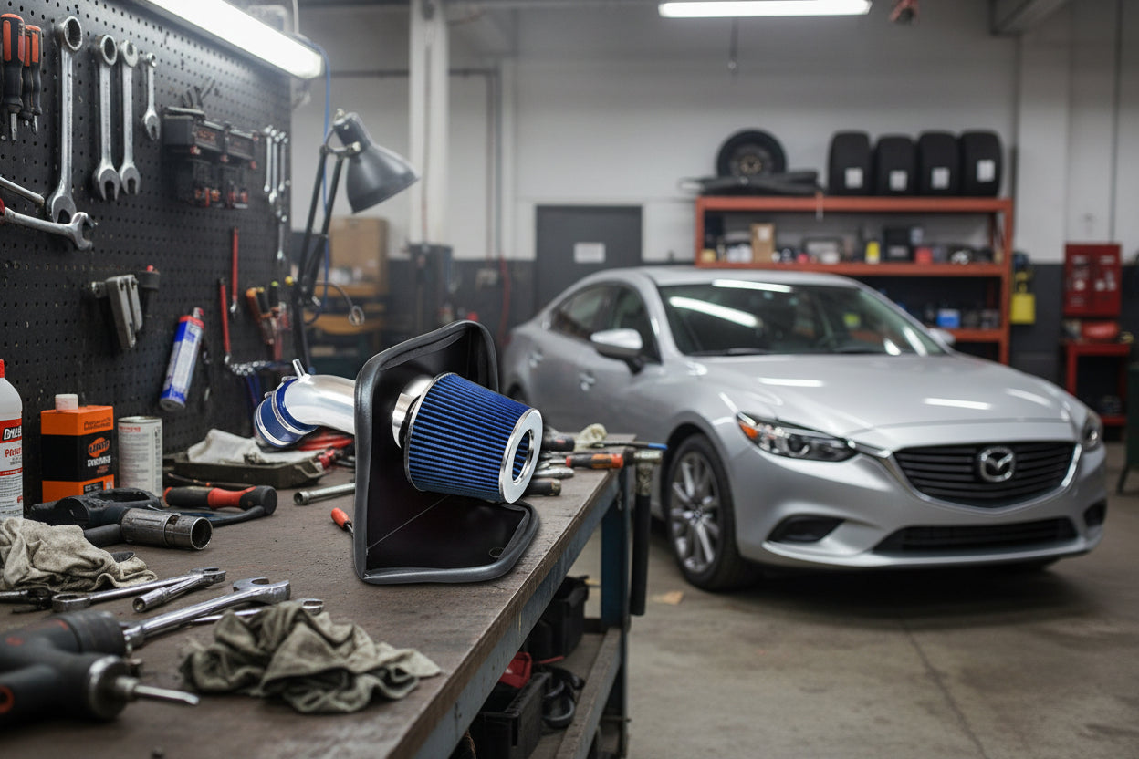 Cold Air Intake for Mazda 6 (2014-2017) 2.5L Engine Blue Default Title