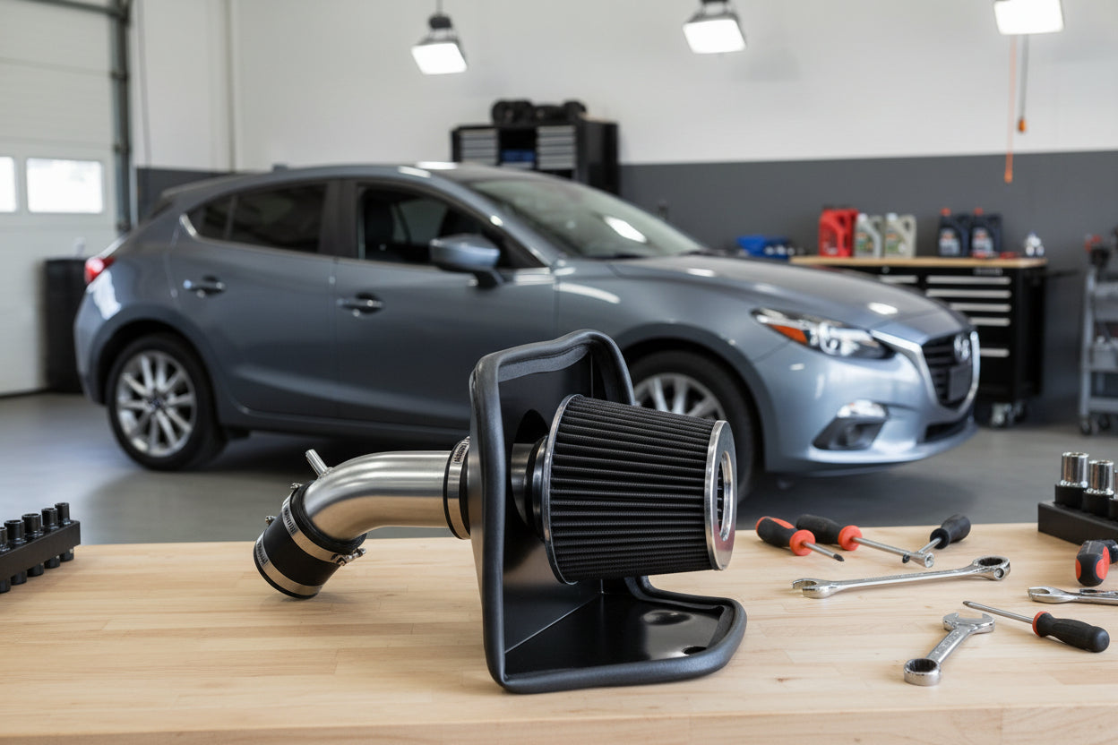 Cold Air Intake Kit for Mazda 3 (2014-2017) with 2.5L 4 Cylinders Engine Black Default Title