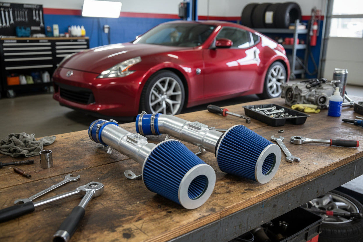 Cold Air Intake for Nissan 370Z (2009-2019) 3.7L Engine - Blue Default Title