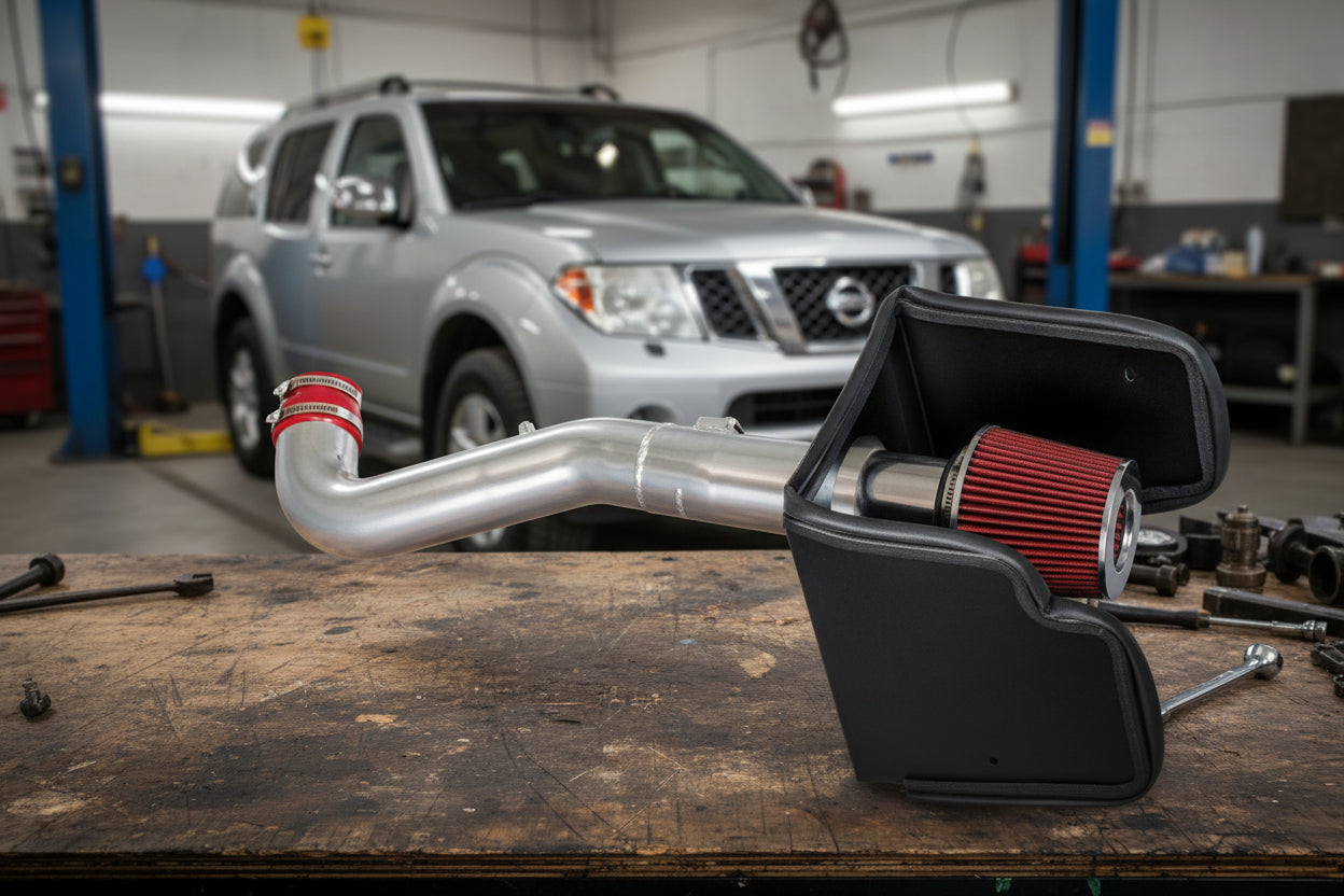 Cold Air Intake Kit for Nissan Pathfinder (2005-2012) with 4.0L V6 Engine Red Default Title