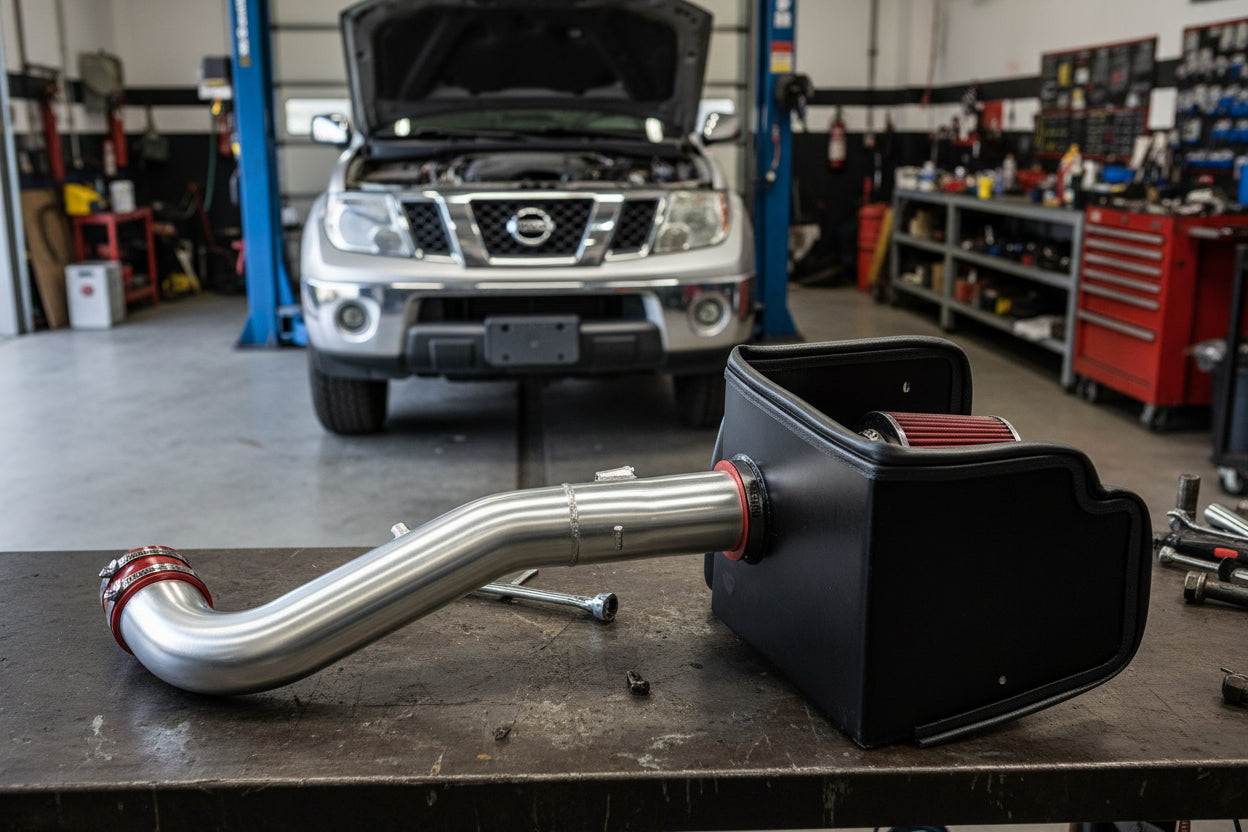 Cold Air Intake Kit for Nissan Frontier (2005-2012) with 4.0L V6 Engine Red Default Title