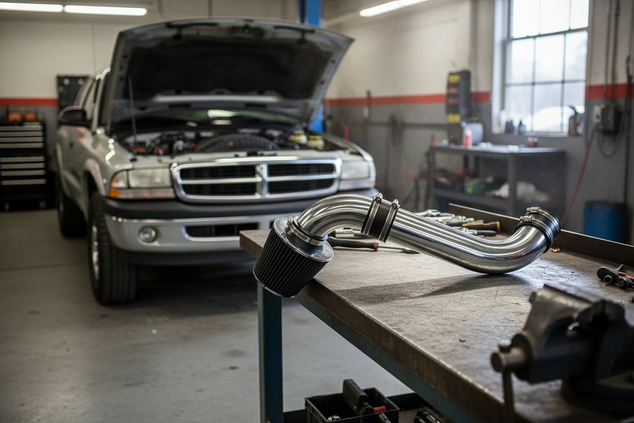 Cold Air Intake for Dodge Dakota (2000-2002) 4.7L V8 Engine Black Default Title