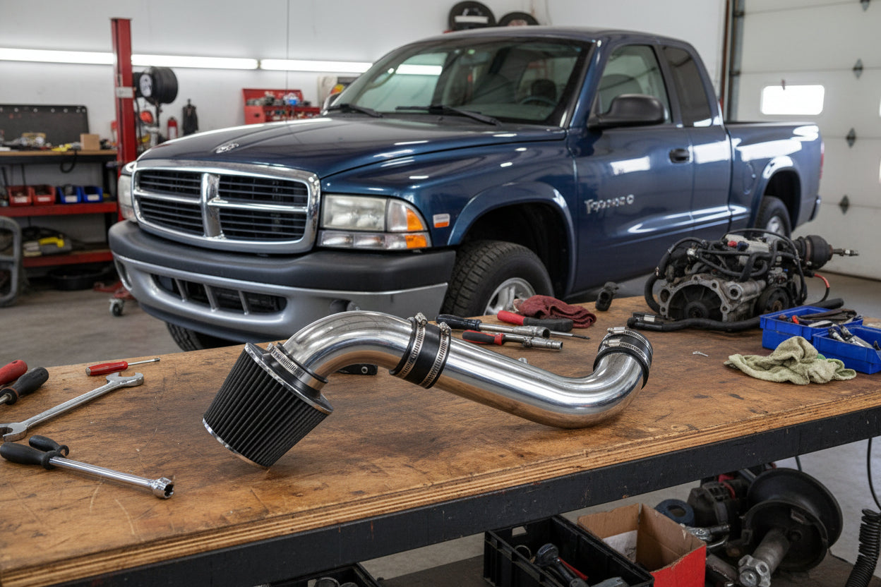 Cold Air Intake for Dodge Durango/Dakota (2000-2002) 4.7L Engine - Black Default Title