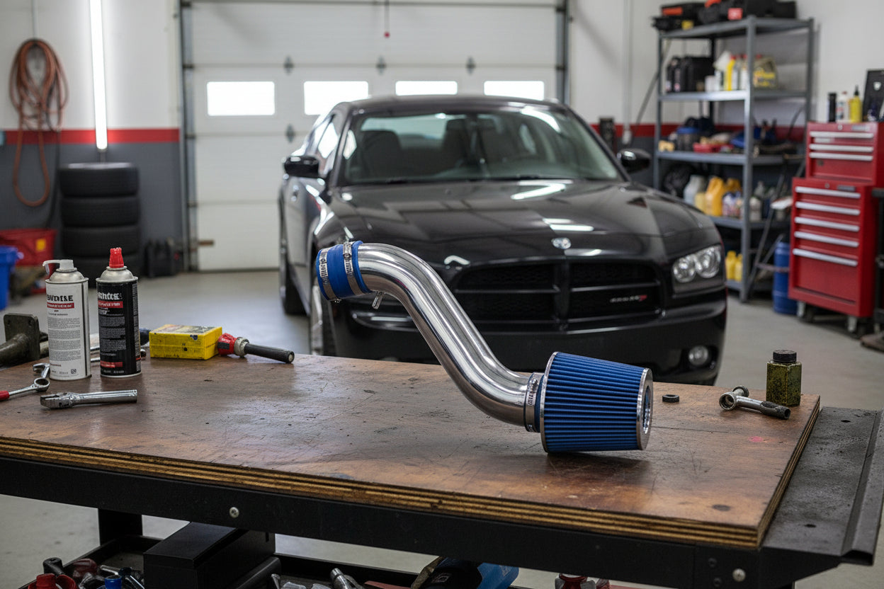 Cold Air Intake Kit for Dodge Charger SE/SXT (2006-2010) with 3.5L V6 Engine Blue Default Title