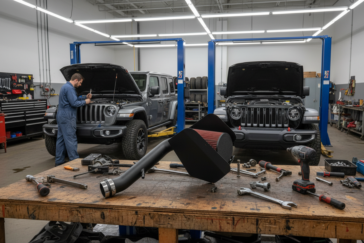 Cold Air Intake for Jeep Wrangler JL (2018-2023) / Jeep Gladiator (2020-2023) 2.0L 3.6L Engines Default Title