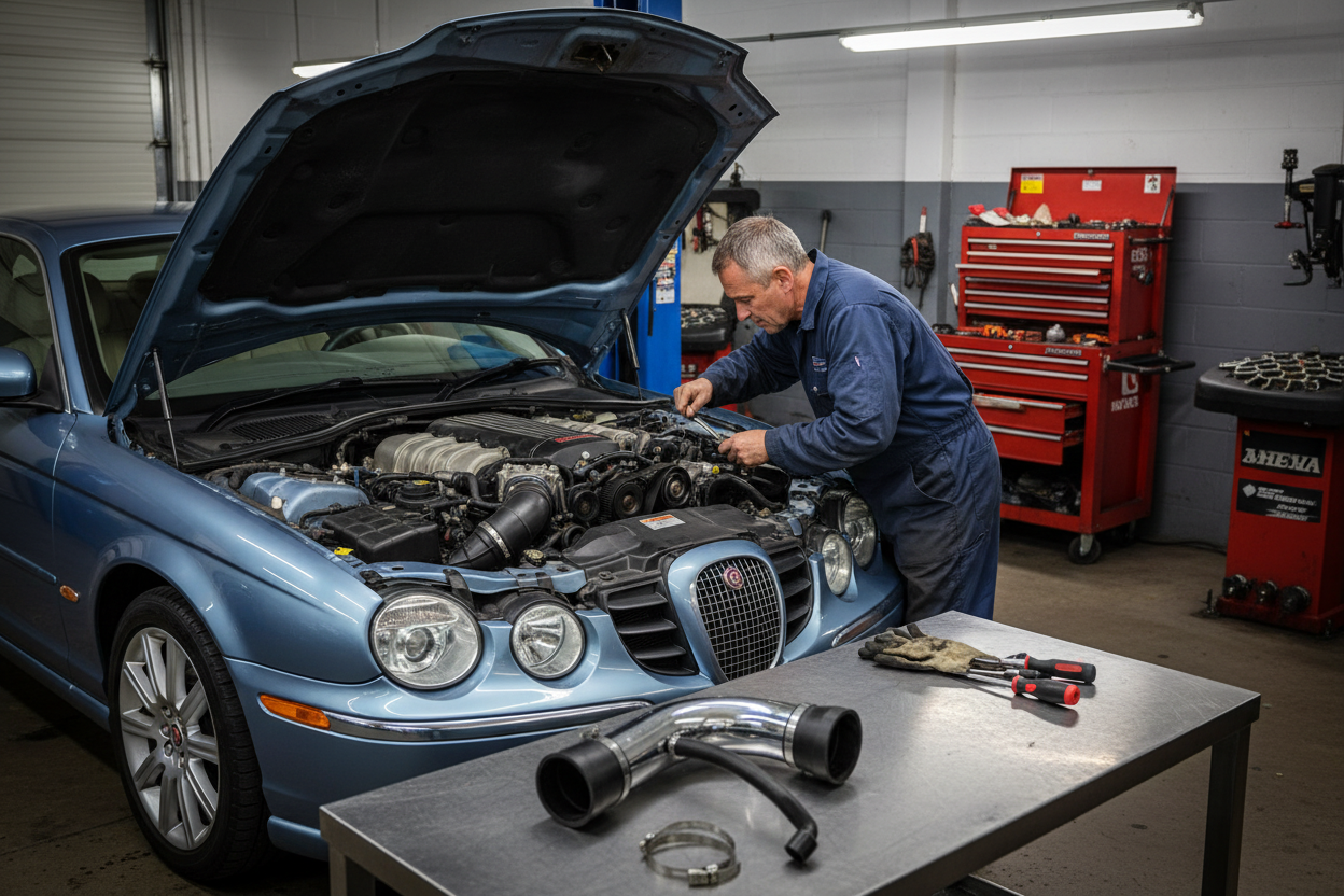 Cold Air Intake for Jaguar S-Type R (2003-2008) 4.2L Supercharged Engine Default Title