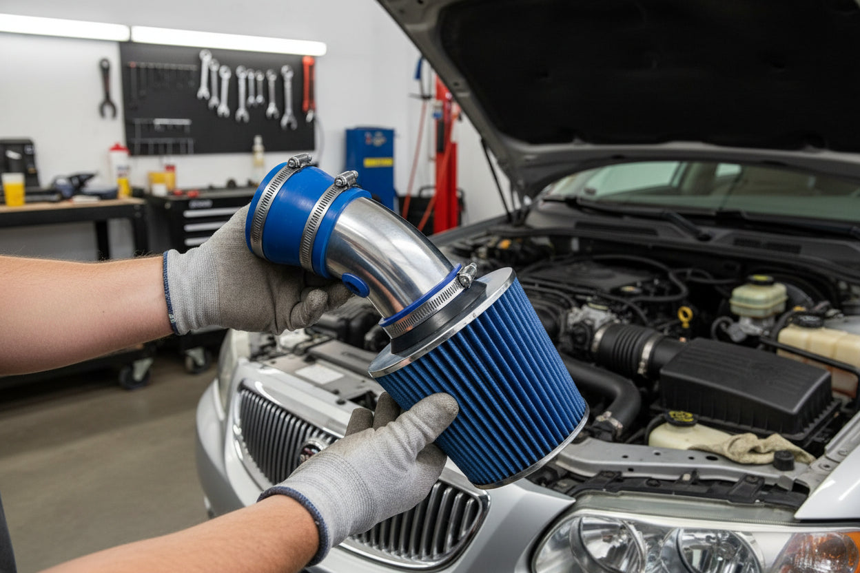 Ram Air Intake Kit for Buick Regal (1997-2005) with 3.8L V6 Engine Blue Default Title